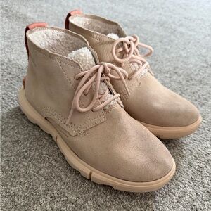Sorel Tan Suede Ankle Boots